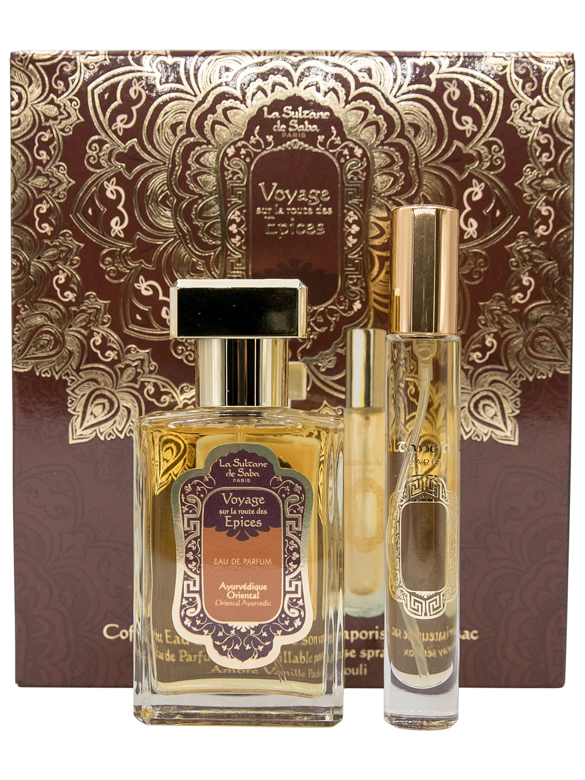 COFFRETVAPOAYURVEDIQUE_600x800_crop_center@2x Perfume Gift Set Oriental Ayurvedic Amber Vanilla Patchouli Fragrance - Image 1